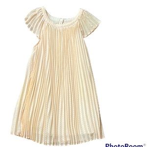 GapKids Pleaded Flutter Sleeve Chiffon Dress Small